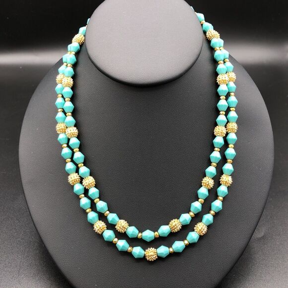 Vintage Trifari Necklace Alfred Philippe ELECTRA Faux Turquoise 1962 MCM Choker - Picture 1 of 5